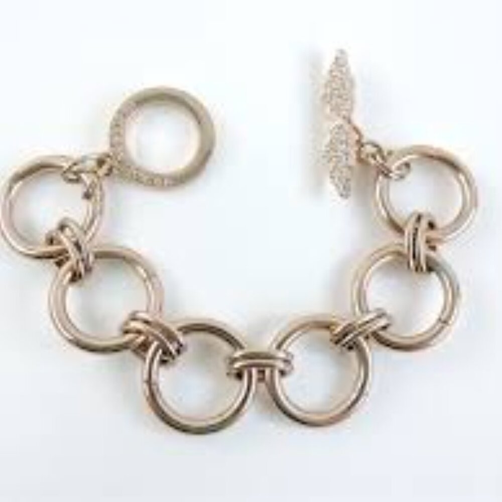 Victoria's Secret Angel Wing Gold-tone Toggle Bracelet